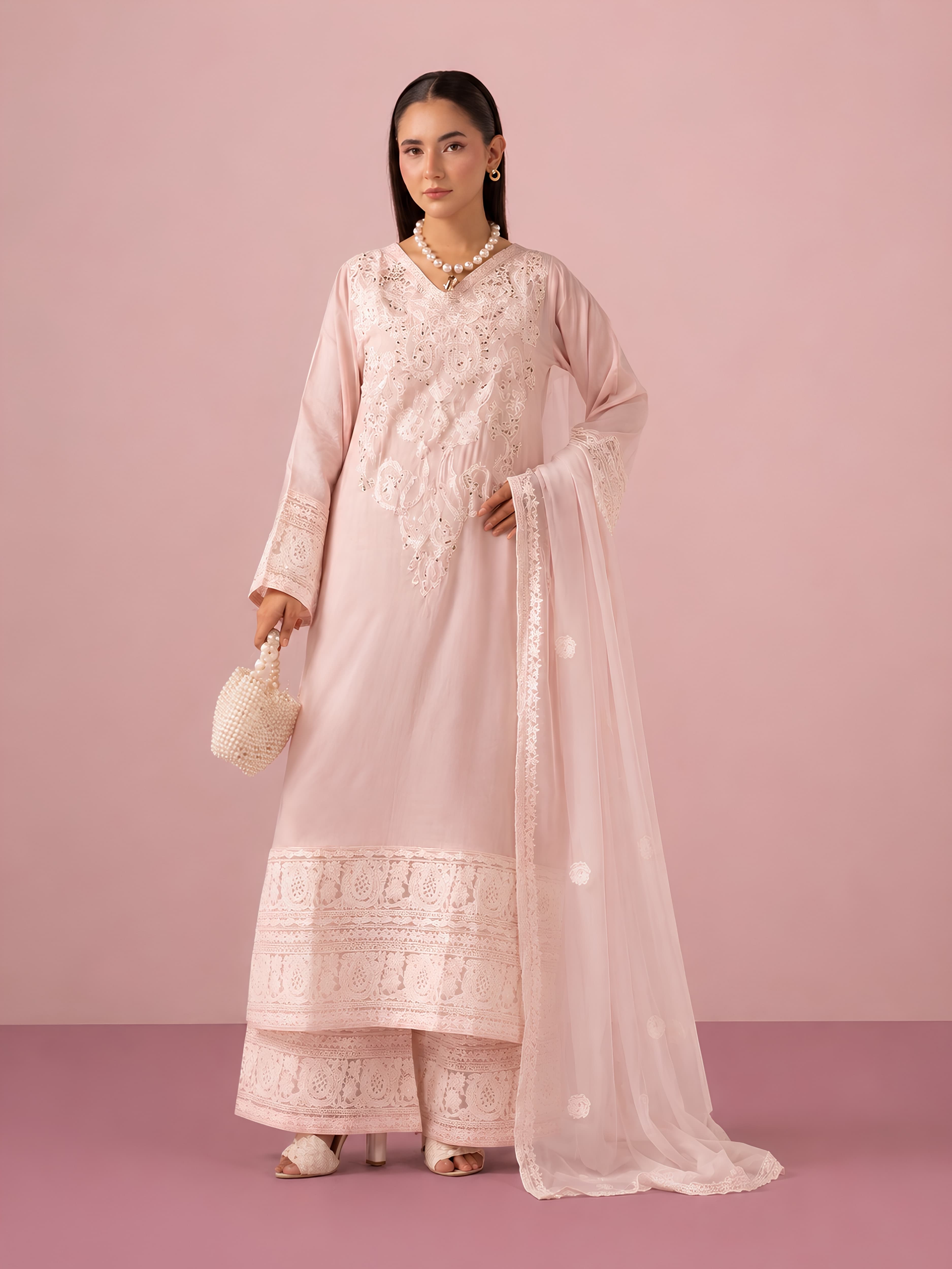 MS61 new summer collection in stunning pastel shades salwar kameez Pakistani Indian fashion Asian Lightweight Breathable image 4