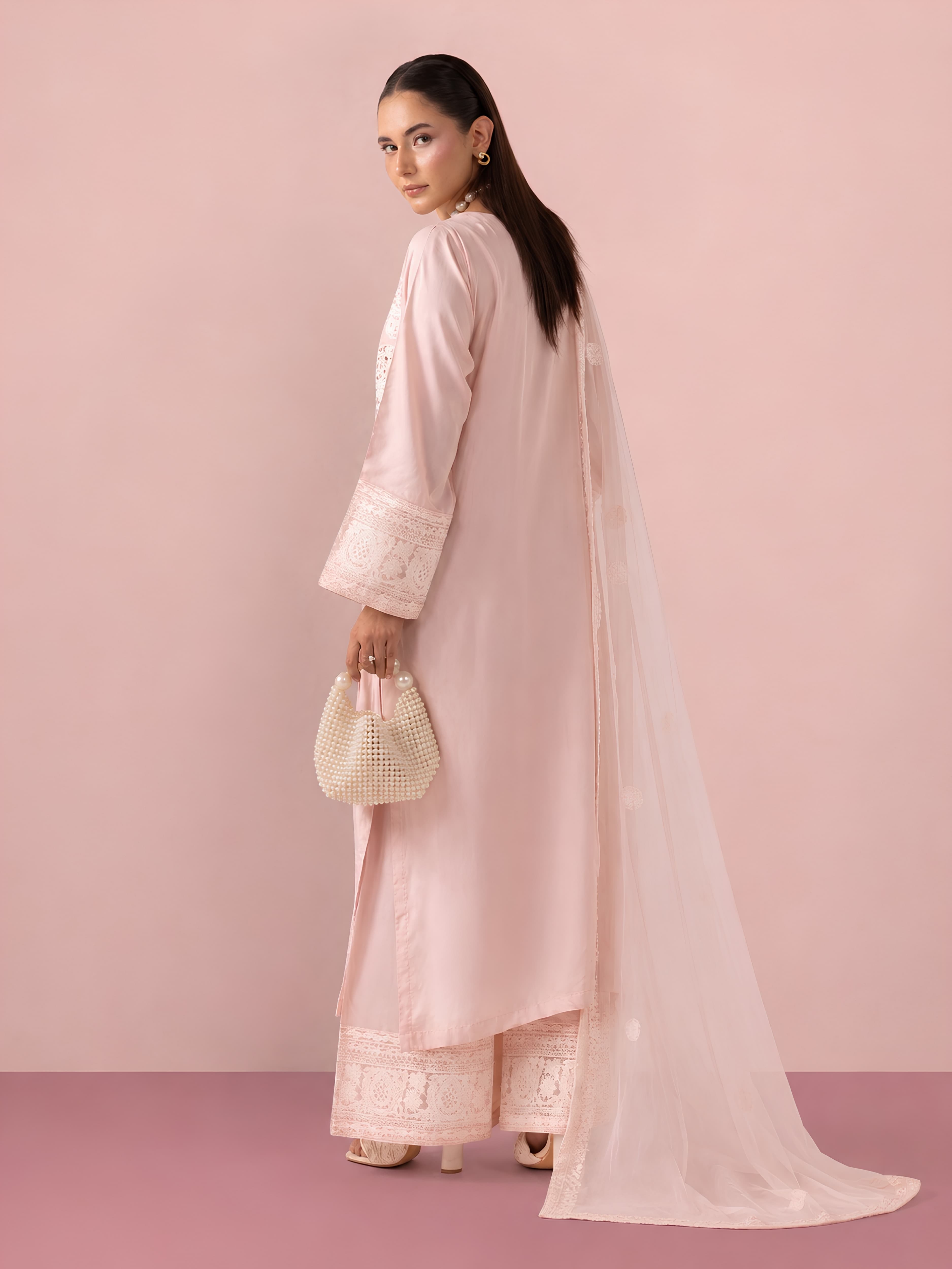 MS61 new summer collection in stunning pastel shades salwar kameez Pakistani Indian fashion Asian Lightweight Breathable image 5