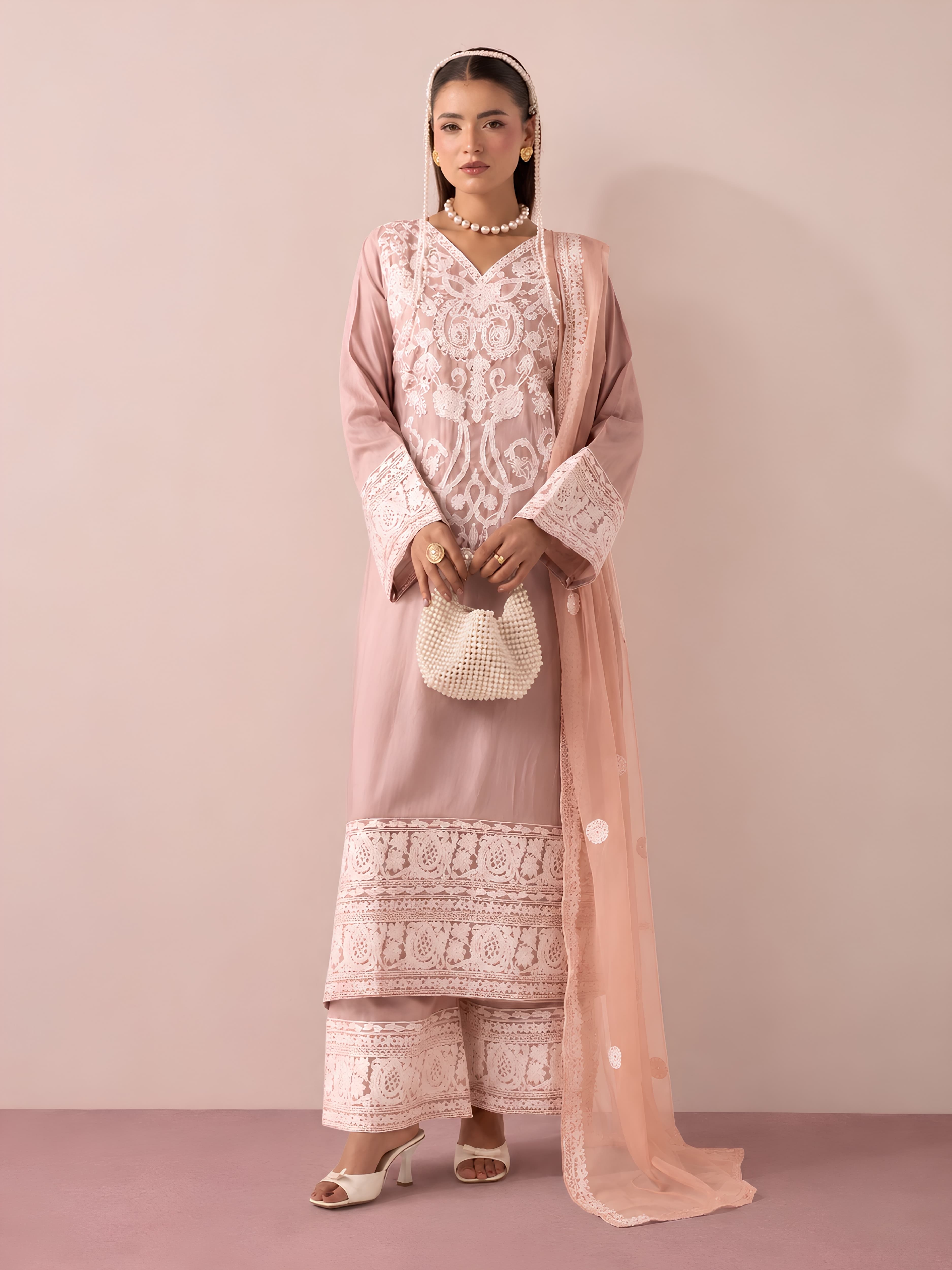 MS61 new summer collection in stunning pastel shades salwar kameez Pakistani Indian fashion Asian Lightweight Breathable image 8