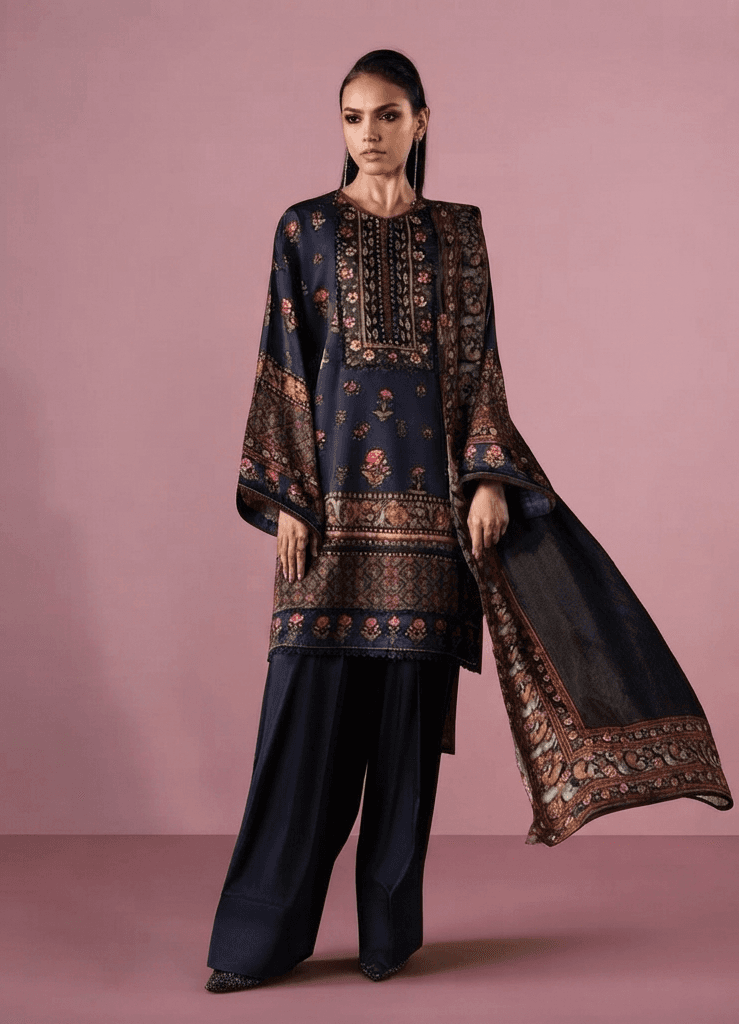 9H52 Lux Silk Collection Suits Salwar Kameez Pakistani Indian Exclusive Designer Styles with Lace & Sequin Detailing Premium Silk Fabric for UK Summer & Holidays image 7