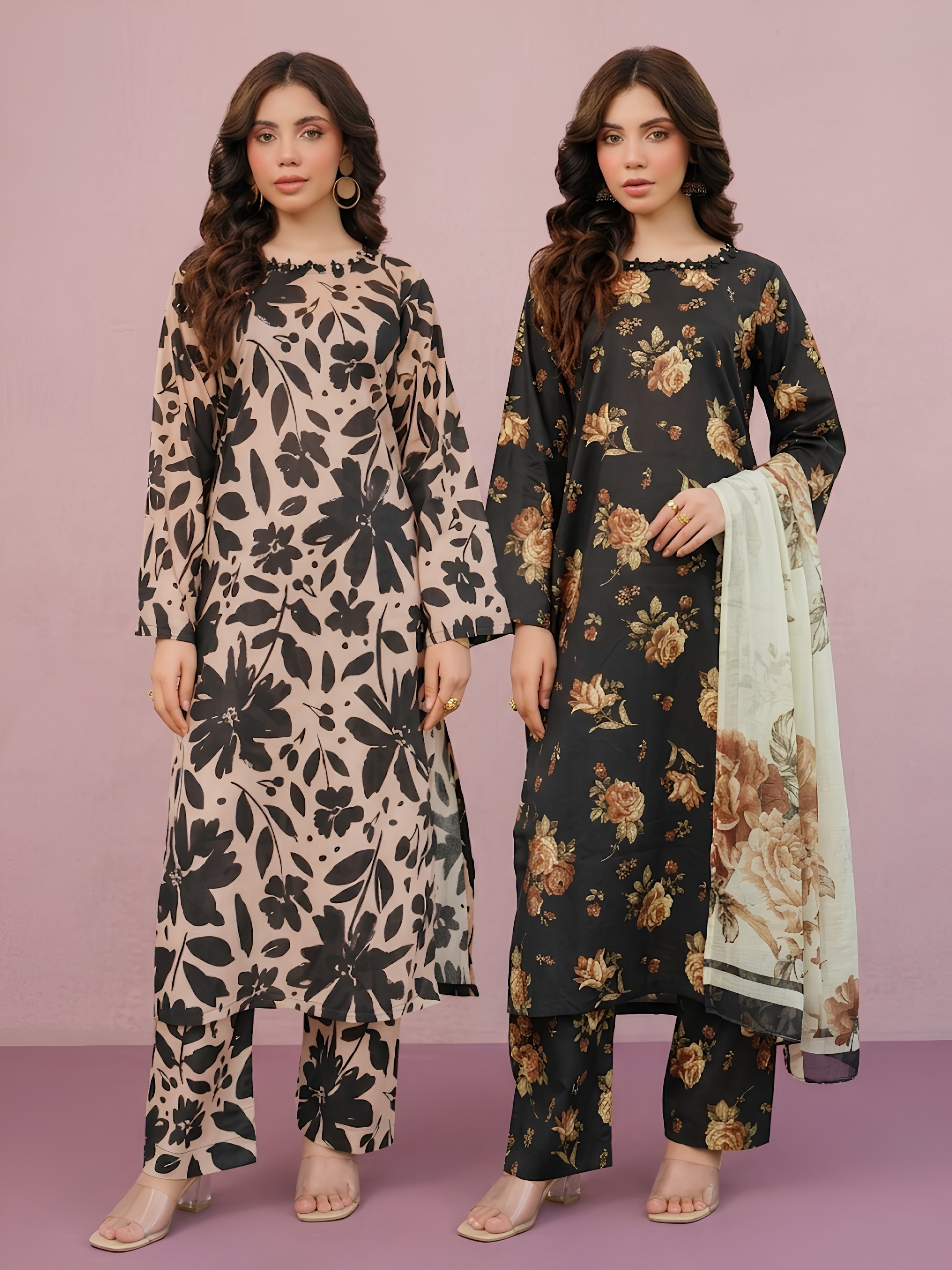 H91A Luxury Lawn Summer collection Pakistani Indian fashion traditional modern style womewomen’s Salwar kameez Casual image 1