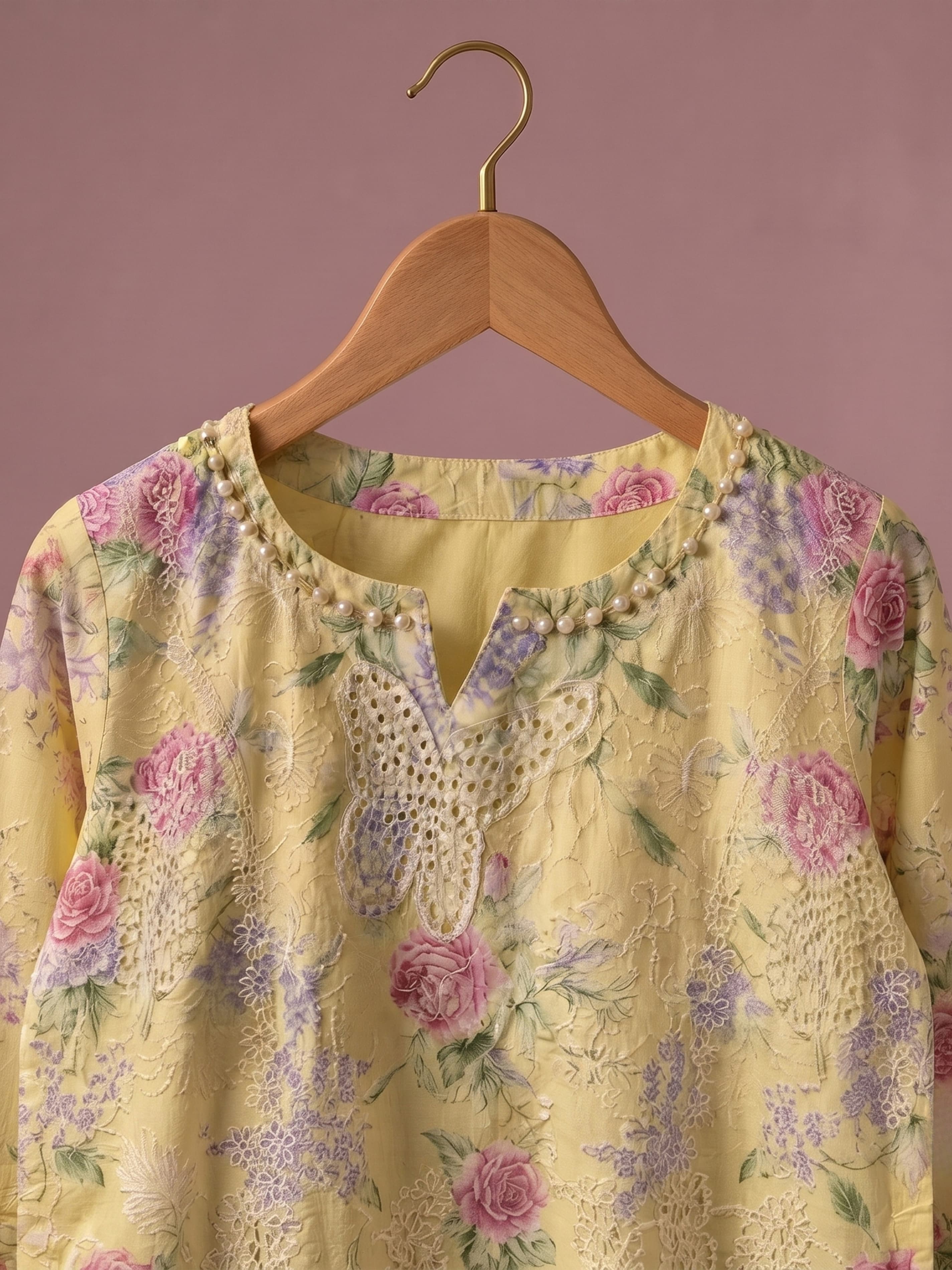 NF94 : Lux Lawn Summer Collection Pakistani Indian fashion women’s salwar kameez Womenswear yellow trending print s-3xl image 3