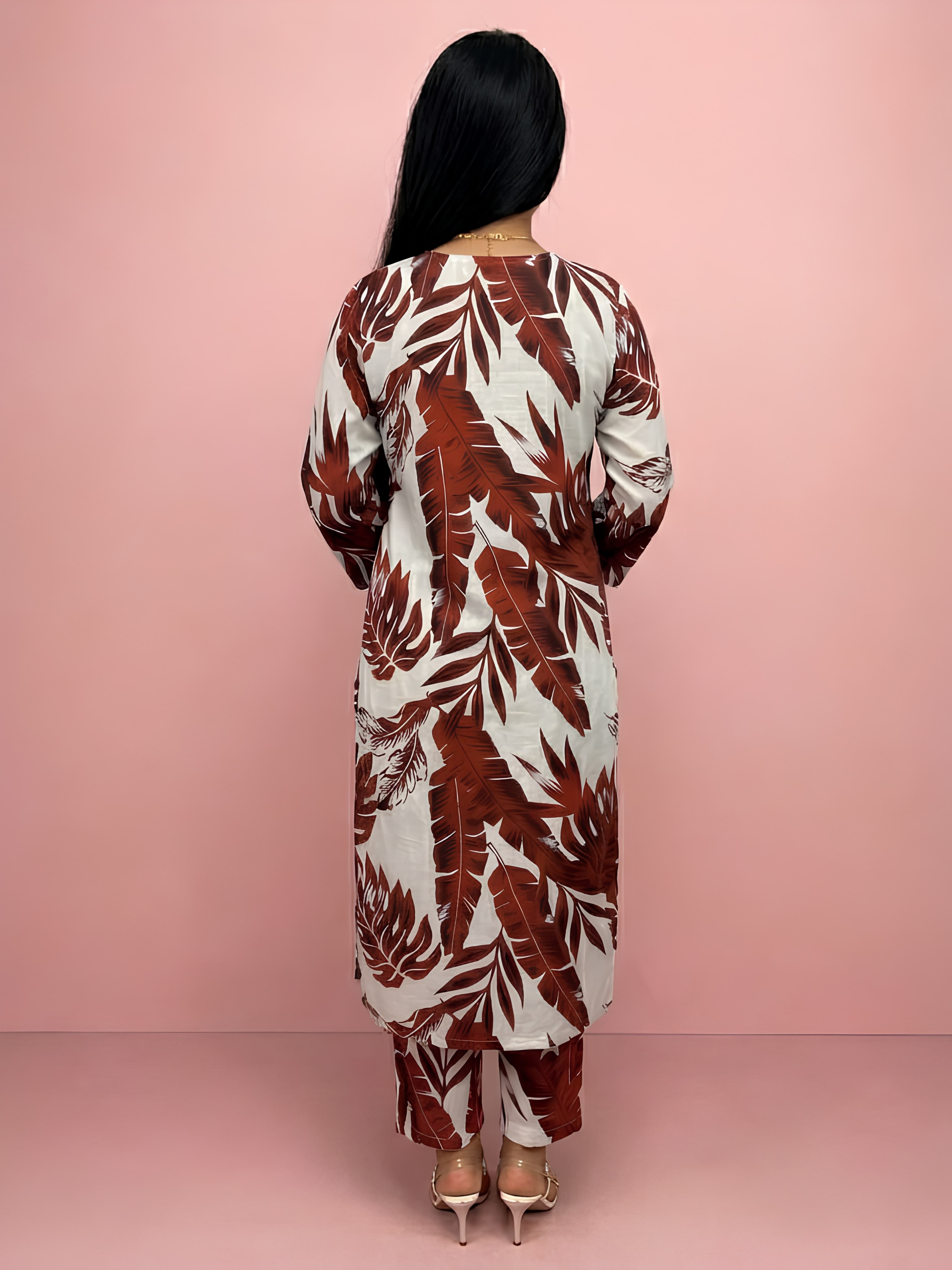 S31 Soft Casual Everyday Trendy Print Coords on Linen sizes S-XXL Womenswear traditional 2 piece Coord set image 3