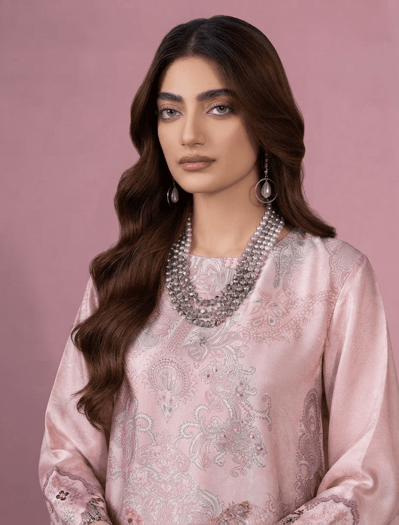 S6S Relaxed Fit Luxury Silk Kaftan Co-Ord Set | Hand Embellished Premium Summer 2PC Outfit Limited Edition Designs abaya womenswear image 5
