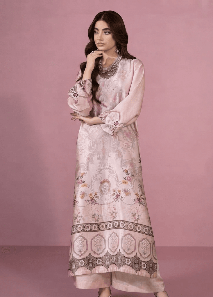 S6S Relaxed Fit Luxury Silk Kaftan Co-Ord Set | Hand Embellished Premium Summer 2PC Outfit Limited Edition Designs abaya womenswear image 4